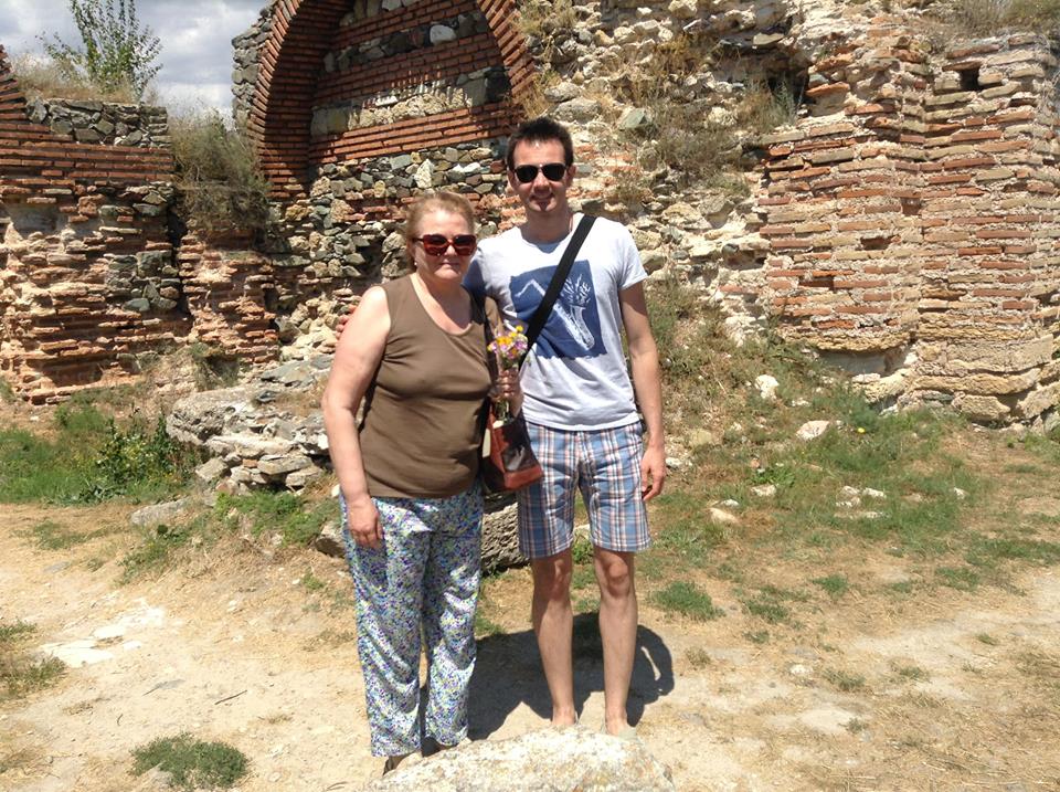 Rodica and Radu at Histria fortress